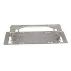 Stainless Steel Silver Front License Plate Frame Holder 45x15cm SUV Winch Trailer Hitch Parts Accessories Polished Bracket 3