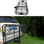 Alloy Material Car Rear 2inch Receiver Outdoor Luggage Basket Frame Kit Basket Rack Trailer Hitch Camp Trailer Accessories 6
