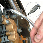Motorcycle Brake Bleeder Hose Kit One Way Check Valve Non-Return Tube for Hydraulic Clutch Fluid Bleeding Tool DIY Maintenance 6