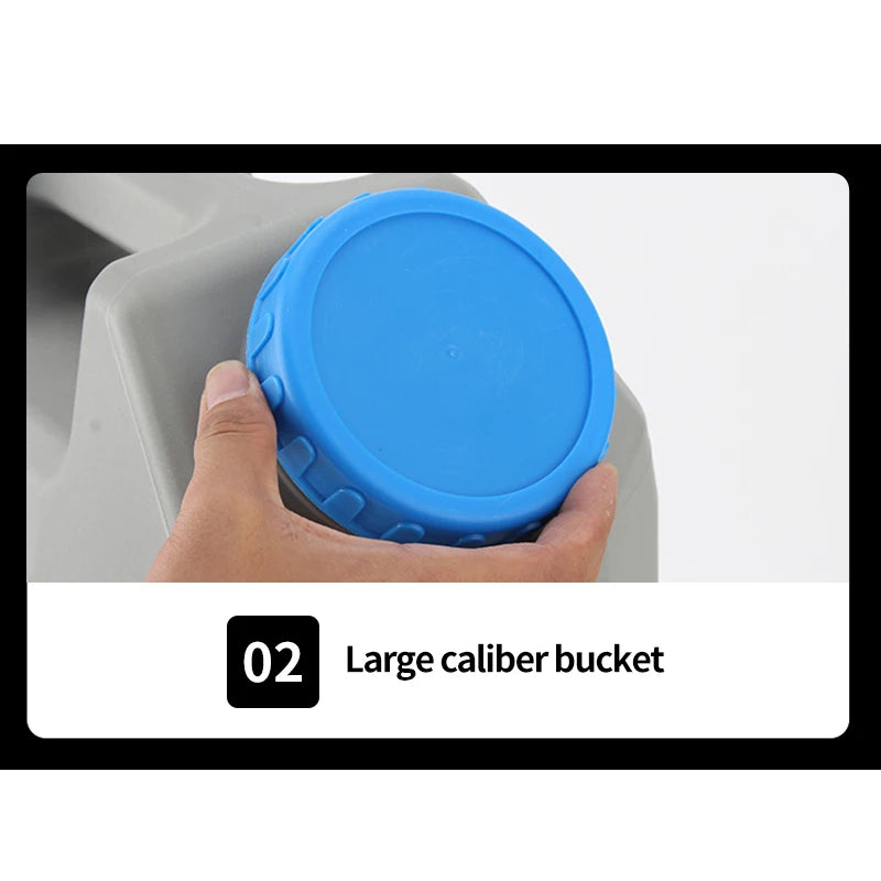 New 21L High Quality Light Yellow Outdoor Plastic PE Water Tank Faucet Switch Car-Mounted Self-Driving Tours Trailer Hitch Camp 6