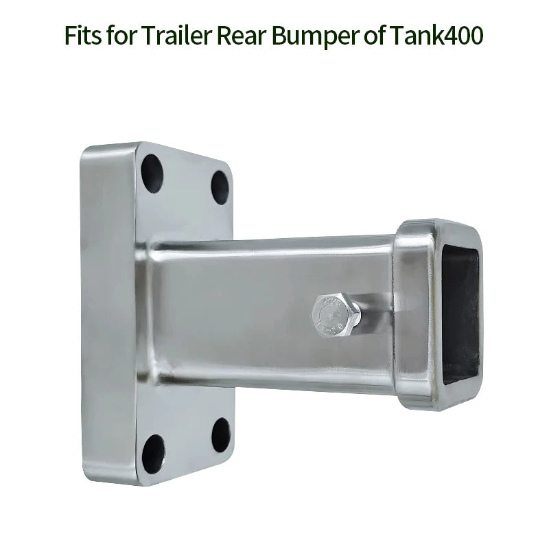 Stainless Steel Towing Square Mouth Base with 2inch Receiver for Tank400 and New Tank300 Trailer Hitch Base Car Accessories 4
