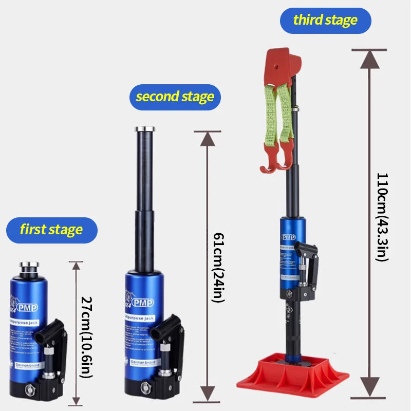 New High Quality Desert Off-road Hydraulic Steel Load-Bearing Jack 3T Load Capacity Trailer Hitch & Tow Hook Accessories 4