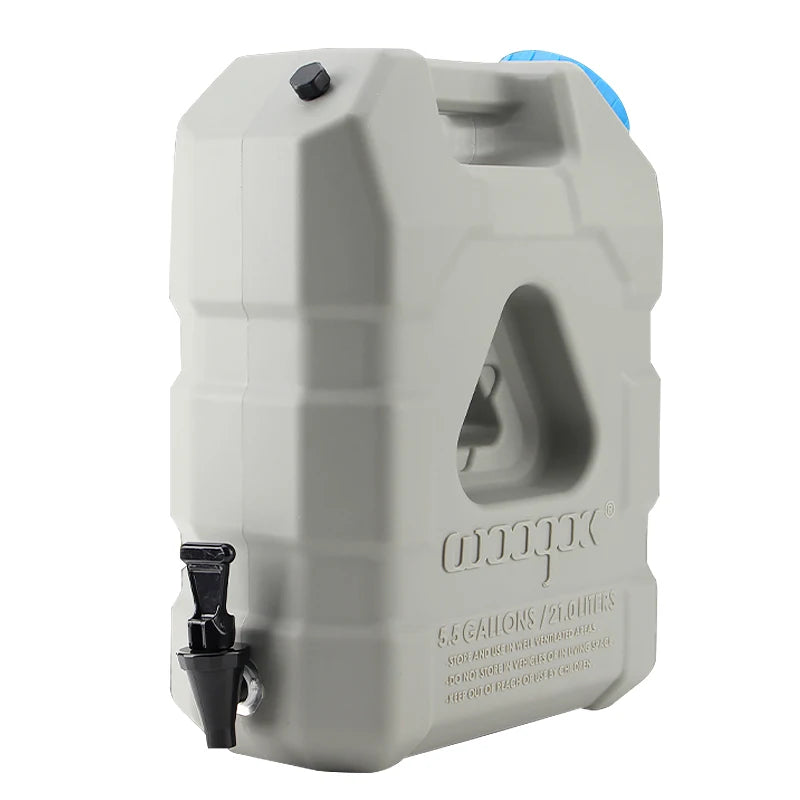 21L Portable Rotomold Plastic PE Outdoor Water Tank with Tap Outdoor Storage Bucket Water Barrel Trailer Hitch Car Accessories 3