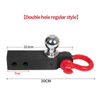 8 Ton Heavy Duty Trailer Hitch Shackle Hook 2 Inch Trailer Ball Mount Forged U Shackle D-Ring for Off-road Recovery Towing Hook 3
