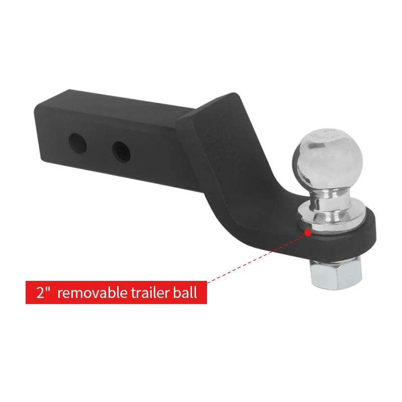 6000LBS Tow Hook Hitch Mount Hook Trailer With 2" or 50mm Trailer Ball Trailer Arm Set Trailer Hitch Camp Trailer Accessories 2