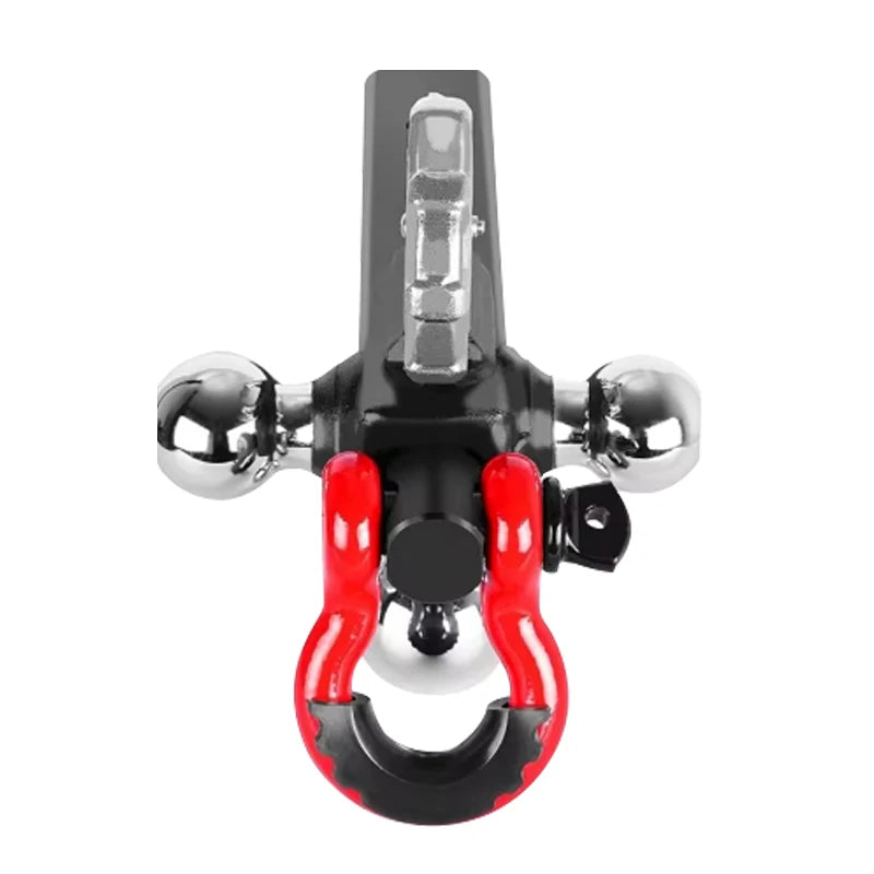 Trailer Hitch Ball Tri Ball Hitch With Hook Rotatable Tow Hook Shackle With 1-7/8 2-in 2-5/16-in Ball Car Accessories 2