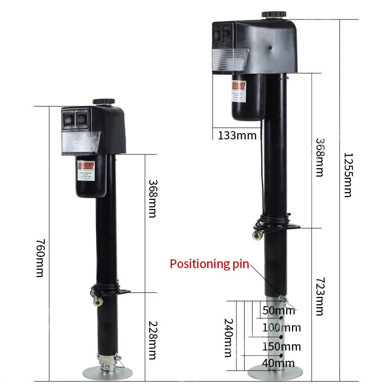 New 12V RV Electric Parking Support Jack Lift Trailer Bracket Hitch Accessories 3