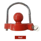 Heavy Duty Anti-Theft Trailer Coupler Lock Universal Adjustable Solid Steel Hitch Ball Security Rustproof Towing Device Parts 6