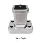 Stainless Steel Towing Square Mouth Base with 2inch Receiver 85X45mm Universal Hole Trailer Hitch Offroad Parts Car Accessories 2