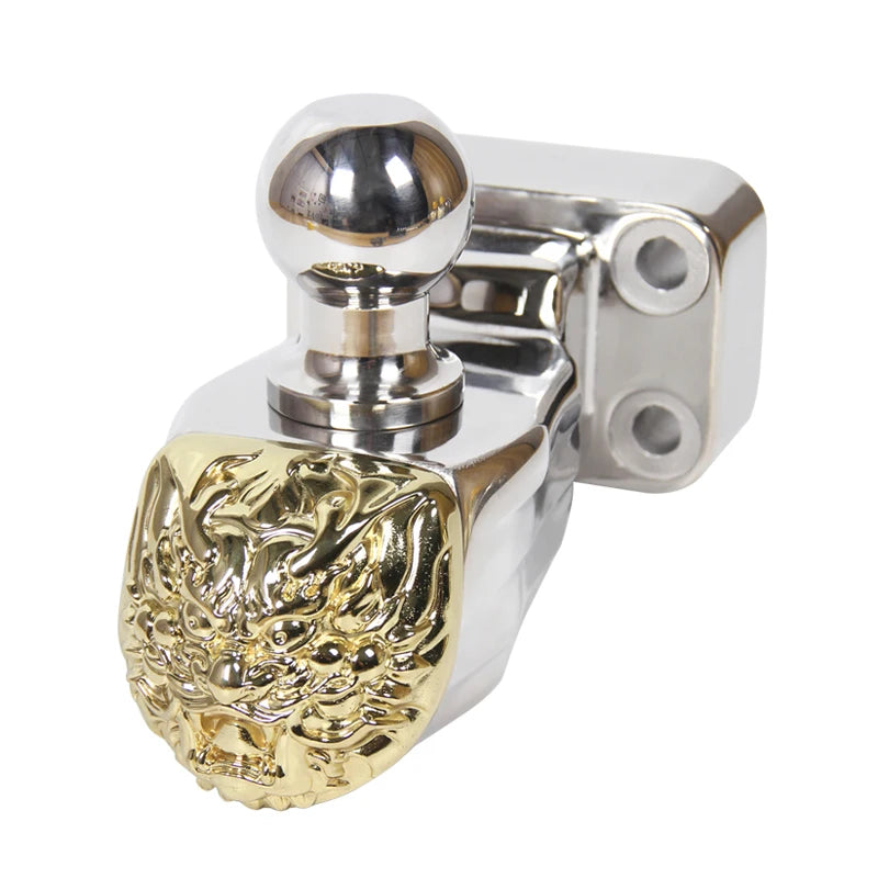 Dragon Mask Stainless Steel Trailer Hook With Trailer Ball for Patrol Y62 Y63 Trailer Hitch Refit Parts Tow Hook Accessories 3