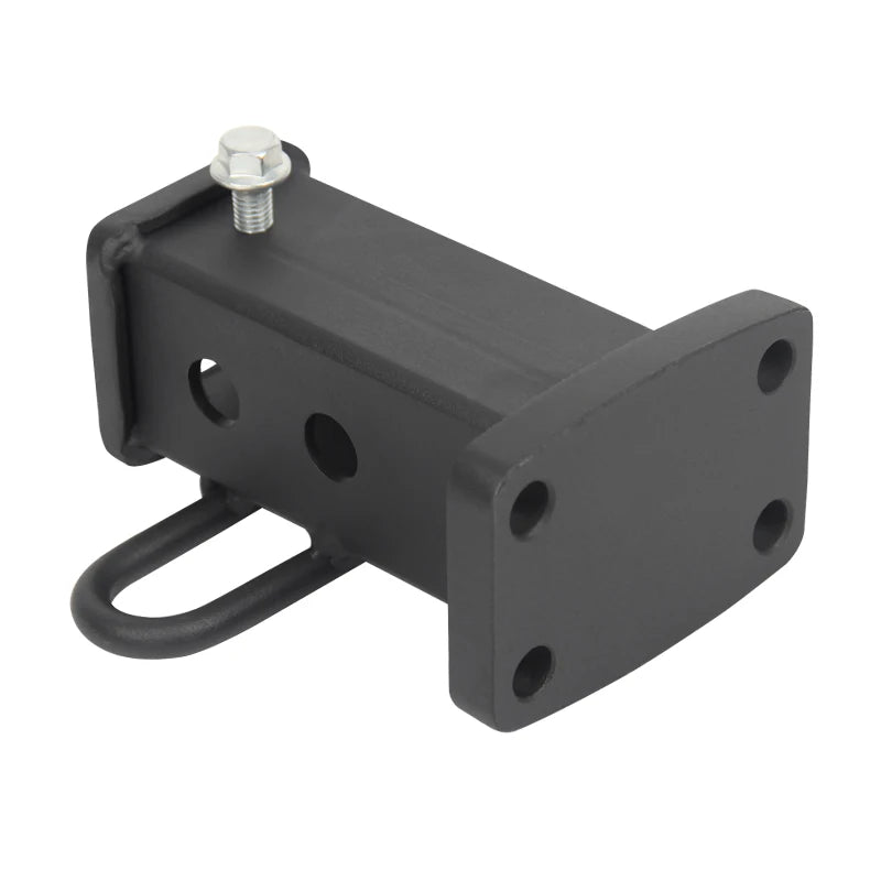 New Heavy Duty Steel Square Mouth Base Ring Trailer Hitch 10000lbs Load Capacity 2inch Receiver Install Hole Camp Trailer 6