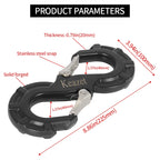 Off-Road Vehicle Towing Hook Heavy Duty Steel Forged Towing S Winch Hook Trailer Hook Trailer Hitch Camp Trailer Car Accessories 3