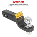 Trailer Hitch With 2" or 50mm Tow Ball Trailer Arm Set Fits 2inch Receiver of Rear Bumper Trailer Hook Car Accessories Lock Pin 4