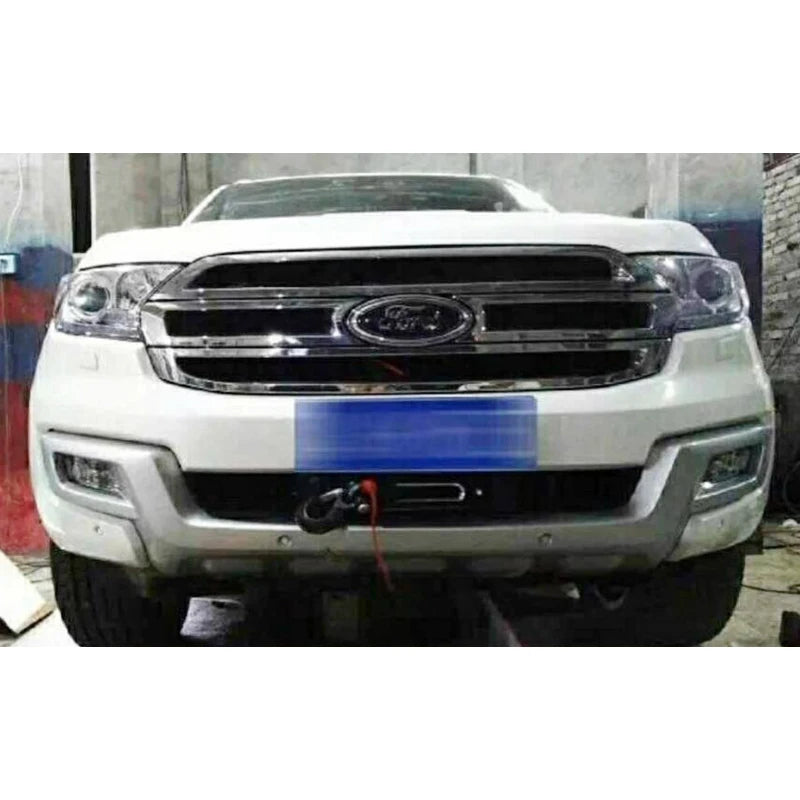 For Ford Everest Steel Front Winch Tray Bracket Parts Winch Mounting Rack Holder Trailer Hitch Car Winch Cradle Accessories 6