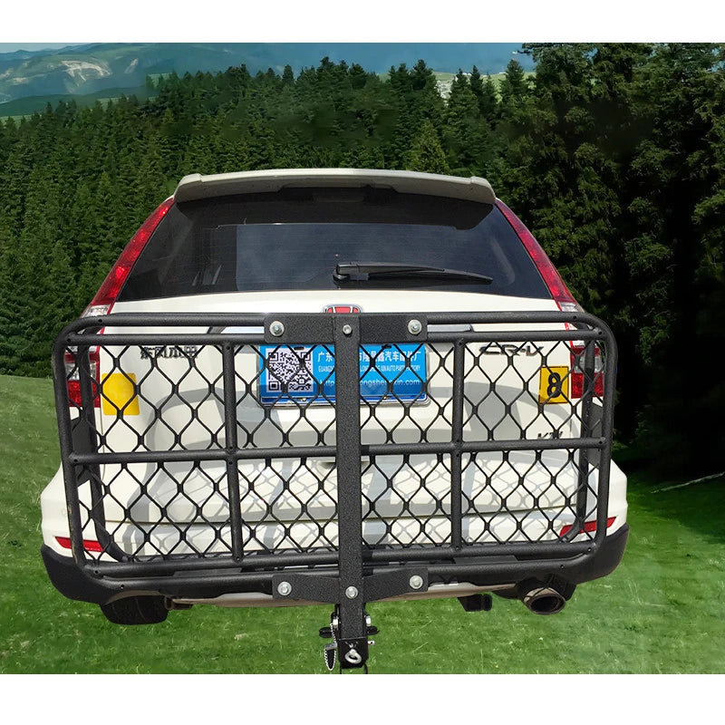 Alloy Material Car Rear 2inch Receiver Outdoor Luggage Basket Frame Kit Basket Rack Trailer Hitch Camp Trailer Accessories 4