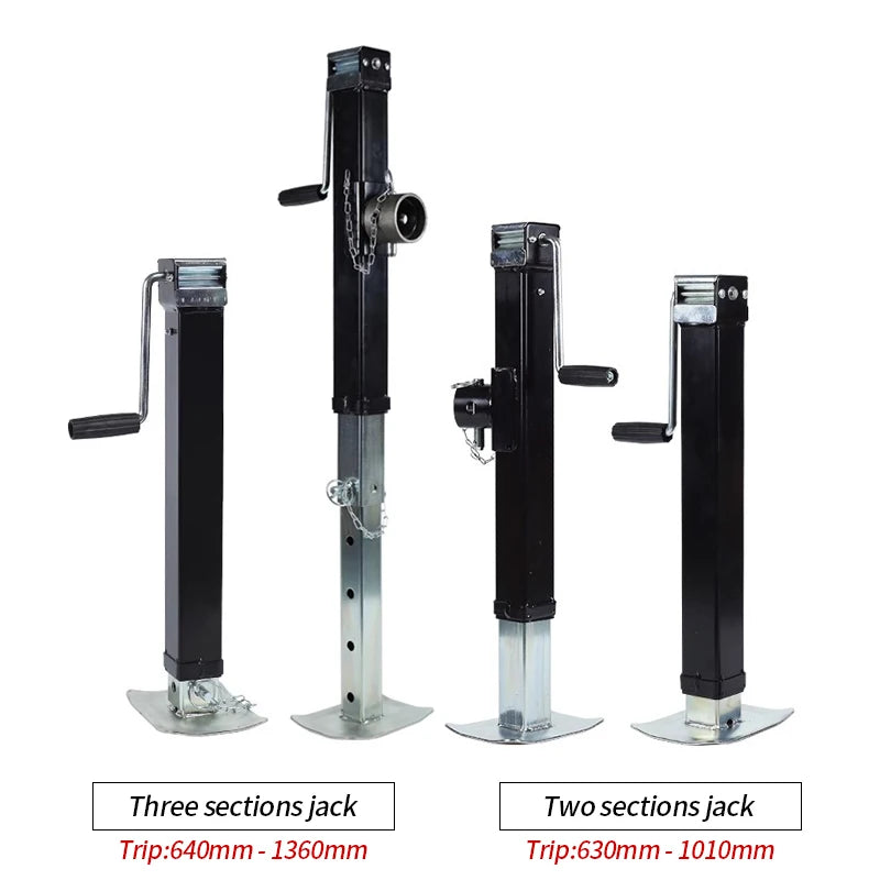 New High Quality 8000 Pound Heavy-duty Square Tube Trailer RV Jack Balance Lifting Support Leg Hitch Trailer Accessories 2