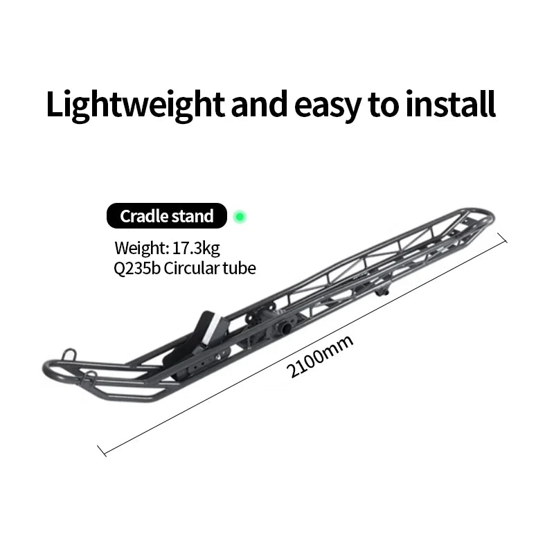 High Quality Heavy Duty Bike Carrier Wheel Chock Pintle Hook Cross-Country Rack Holder Cars Trailer Parts Accessories 4