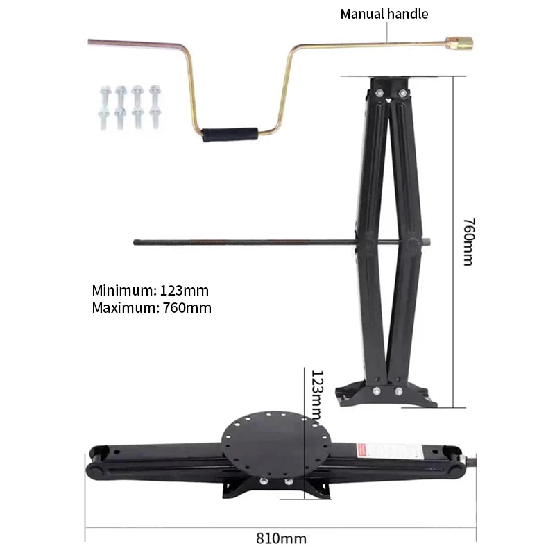 New High Quality 5000LBS Dome Scissor Jack for RV Trailer Parking Support with Trailer Hitch Accessories 3