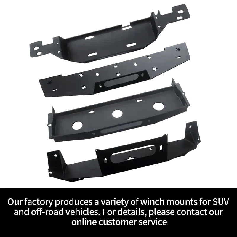 For Toyota Sequoia Front Bumper Winch Tray Bracket Parts Trailer Hitch Winch Mounting Rack Holder Car Winch Cradle Accessories 6
