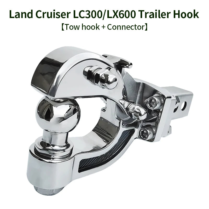 Mirror Surface Process 304 Stainless Steel Trailer Hook Match 2inch Receiver Refit Parts Trailer Hitch Camping Car Accessories 1