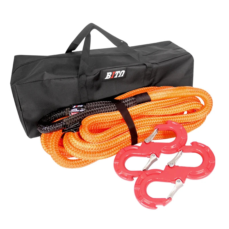 New 15 Ton Heavy Duty 9m Nylon Tow Line 30mm Diameter Forged S-Hook Emergency Trailer Rope Parts Hitch Accessories 4