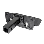 New Black Steel Alloy 5x5cm Tube Arm Folding Rear Bumper Pedal 2inch Receiver Non-slip 200kg Max Payload Trailer Hitch 2