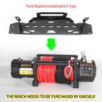 Front Bumper Steel Winch Tray Bracket for Ford F150 Raptor 3.5T Raptor 6.2L Winch Frame Mounting Rack Holder Trailer Hitch Parts 5