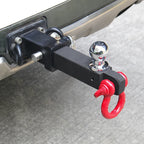 Trailer Hitch Ball Mount With U-Shackle Fits 2-Inch Square Mouth Receiver-Trailer Refit Parts &Tow Hook Car Accessories 2
