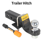 Trailer Hitch With 2" or 50mm Tow Ball Trailer Arm Set Fits 2inch Receiver of Rear Bumper Trailer Hook Car Accessories Lock Pin 1