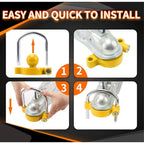 Heavy Duty Anti-Theft Trailer Coupler Lock Universal Adjustable Solid Steel Hitch Ball Security Rustproof Towing Device Parts 4