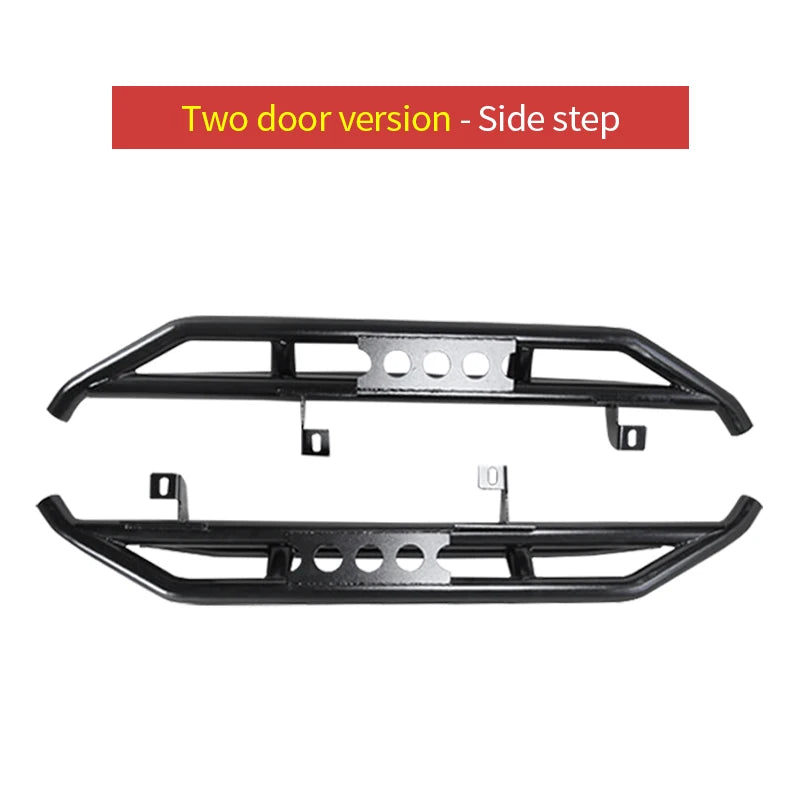 Side Pedal Guard for Wranglers JL 2-Door Car Running Board and Step Bar Trailer Parts Trailer Hitch Camp Trailer Accessories 2