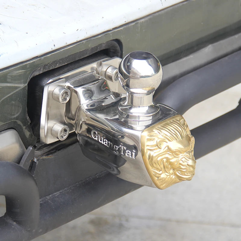 Large Stainless Steel Tow Hook With Dragon Mask Patrol RV Yacht Tow Hook for Strong Towing Force Trailer Parts & Accessories 4