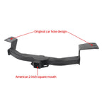 For Toyota Fortuner Car Trailer Rear Bumper Off-Road Refit Steel Tow bar with 2inch Receiver Vehicle Trailer Hitch Accessories 4