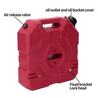 Customized Black Plastic Oil Drum 1.8 Gal Outdoor Gasoline Car Spare 6L Outdoor Water Tank Trailer Hitch Parts Car Accessories 5