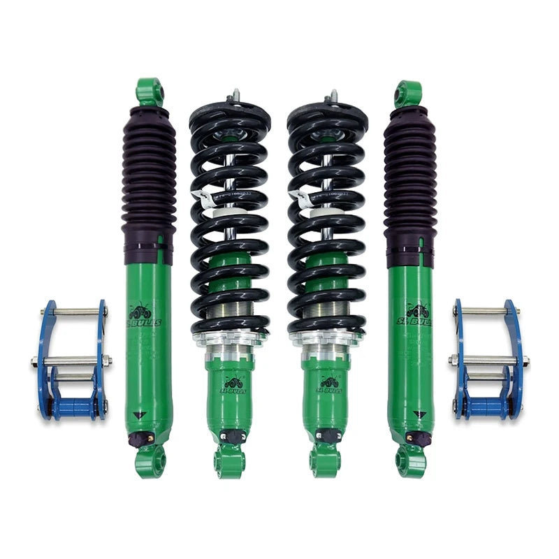 Front Rear 9-Stage Adjustable Damping Metal Green Black High Quality Shock Absorber 12-Month Warranty NAVARA Suspension 1