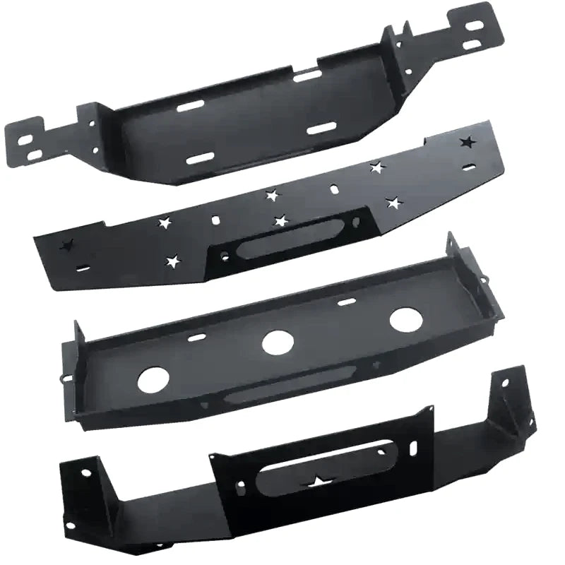 For New JIMNY Steel Front Bumper Winch Tray Bracket Parts Winch Mounting Rack Holder Trailer Hitch Car Winch Cradle Accessories 6