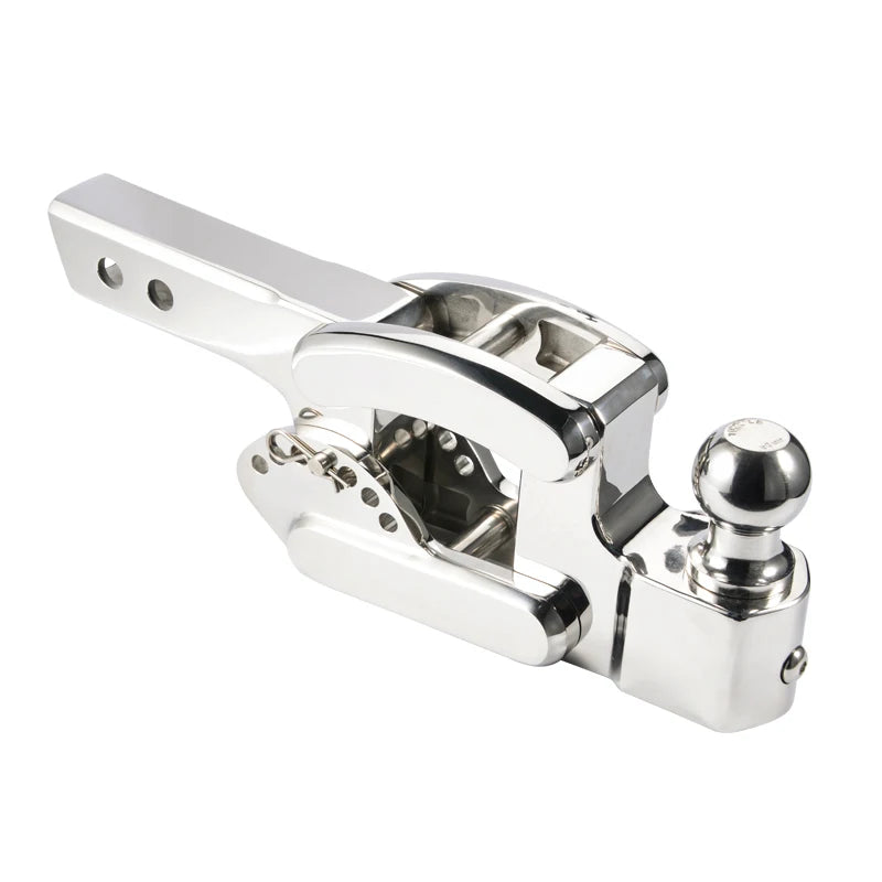 Adjustable Height Stainless Steel Trailer Arm Firs for 2inch Receiver Towing Hook Trailer Hitch Camp Trailer Car Accessories 5