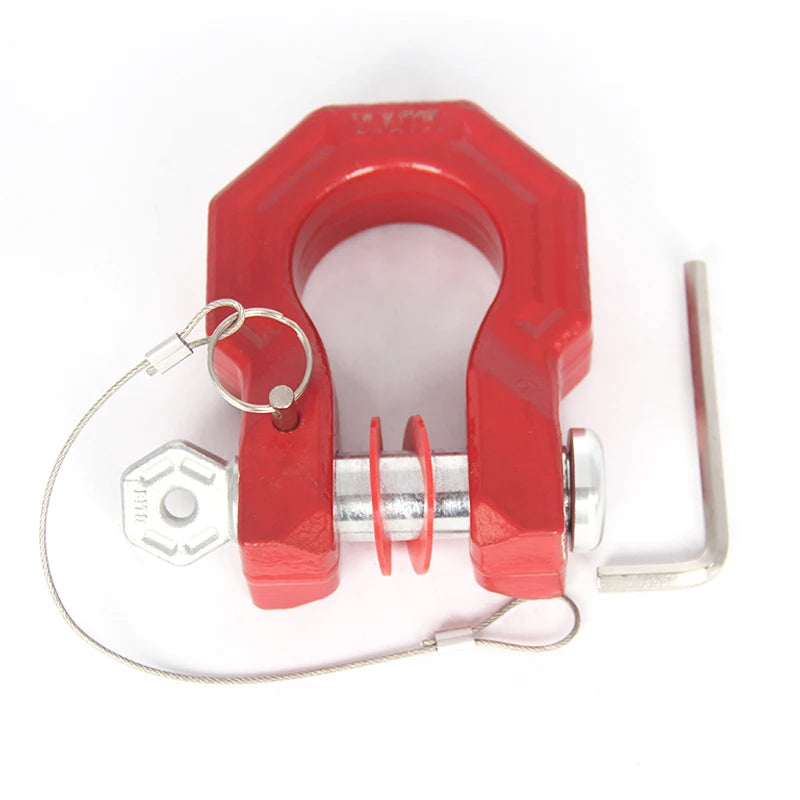 Red Forged 40CR Steel Trailer Hitch Bow-shackle U-hook Tow Hook Refit Partsl Off-road Car Accessoriesow 5