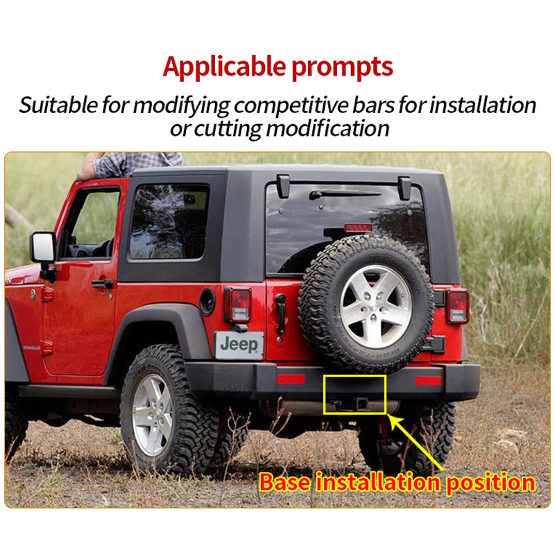 2-inch square Mouth Base for Jeep JK/JL 4x4 off Road Trailer Hitch Car Tow bar Towing Hook Vehicle Coupling Device Accessories 6
