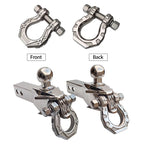 Trailer Dragon's Tooth 304 Stainless Steel Towing Solid Hook with Bow Shackle and Forged Tow Ball Trailer Hitch Arm Car Parts 4