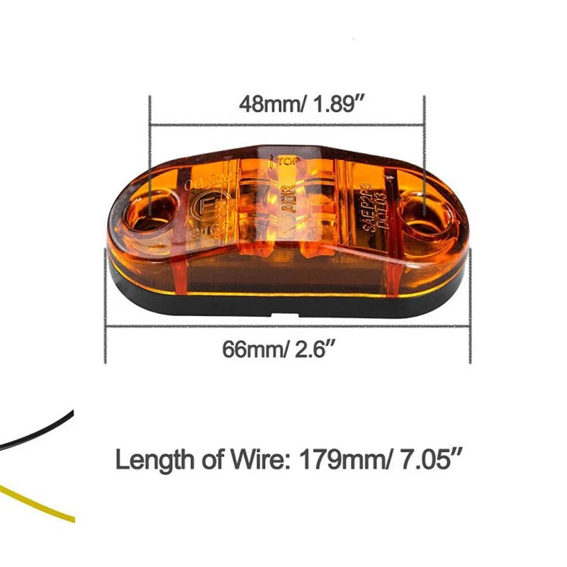 High Quality LED Piranha Truck Edge Lights, LED Truck signal Lights, Trailer Lights Trailer Hitch Modified Accessories 3