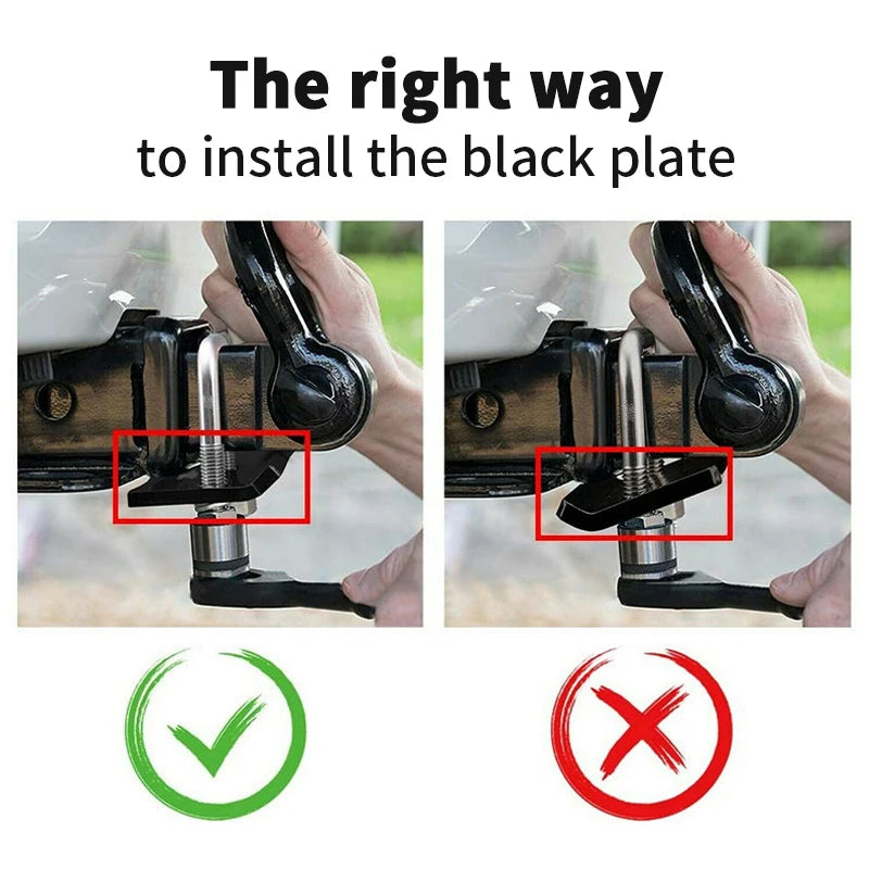 Factory Direct Aluminum Alloy Tow Hook Arm Anti-Loose Device Trailer Pocket Connection Trailer Hitch Camp Trailer Accessories 5