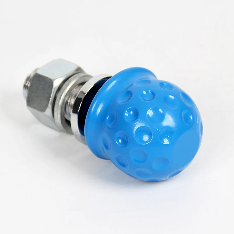 ABS 50mm 2inch Rubber Trailer Ball Head Cover Trailer Ball Head protection Cover Trailer Ball Cover Parts Trailer Hitch Tow Hook 5