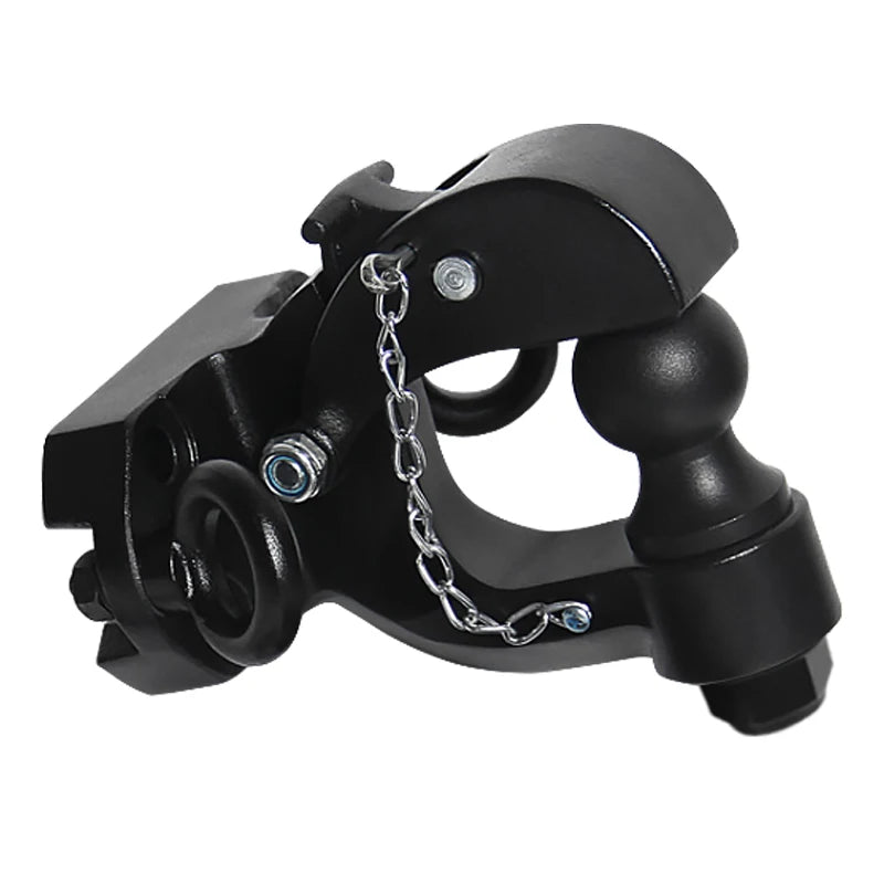 All Black Style Tow Hook for Prado Rear Bumper Install Bolt Hole 105x55mm Off-road Refit Parts & Trailer Hitch Car Accessories 1