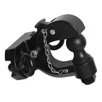 All Black Style Tow Hook for Prado Rear Bumper Install Bolt Hole 105x55mm Off-road Refit Parts & Trailer Hitch Car Accessories 1