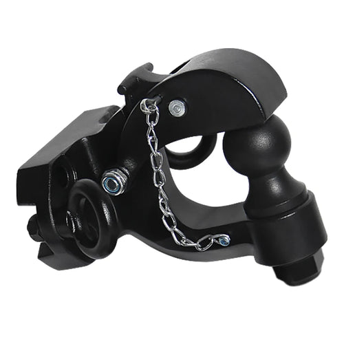 All Black Style Tow Hook for Prado Rear Bumper Install Bolt Hole 105x55mm Off-road Refit Parts & Trailer Hitch Car Accessories 1