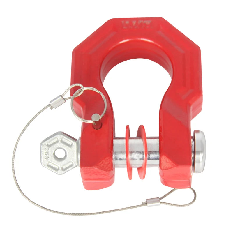 Red Forged 40CR Steel Trailer Hitch Bow-shackle U-hook Tow Hook Refit Partsl Off-road Car Accessoriesow 1