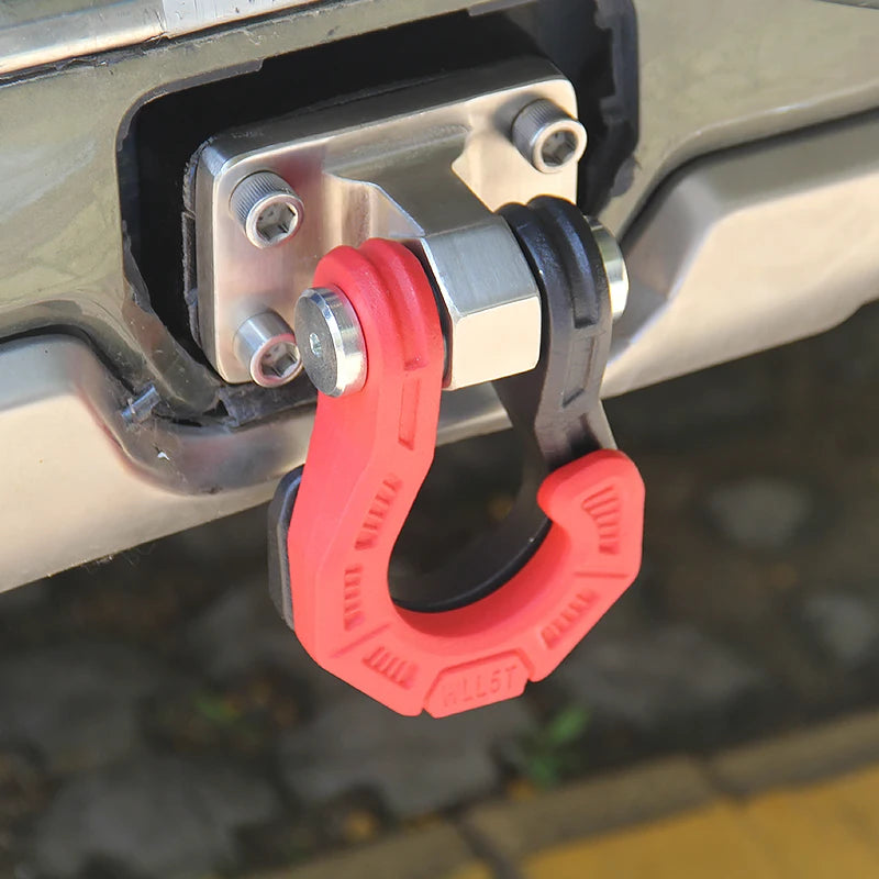 New Heavy Duty Steel 11000lbs Detachable Base Release Tow Hook Creative Car Shackle Trailer Hitch Receiver Parts Pintle Hook 2
