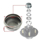 New High Quality Brand Metal RV Trailer Axle Dust Cover Galvanized Surface for Retrofit/Upgrade 3