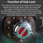 Fits for Land Cruiser Car LC80 LC4500 Manual Shaft Head Lock Clutch Hub Lock Trailer Hitch Parts Car Accessories 5
